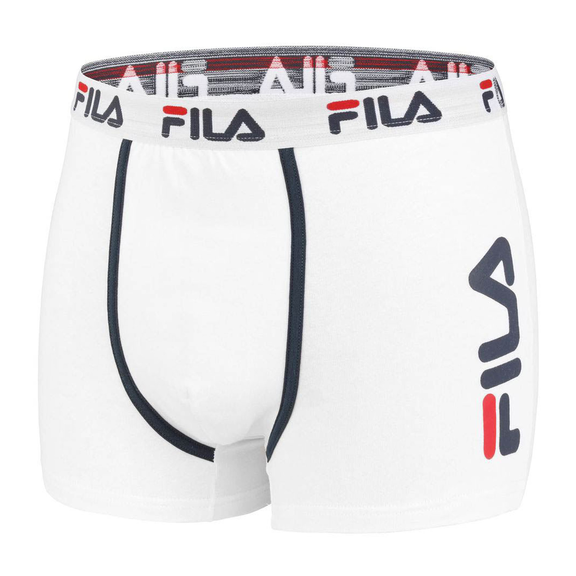 Set 4 calzoncillos bóxer fila en colores blanco y azul marino para hombre