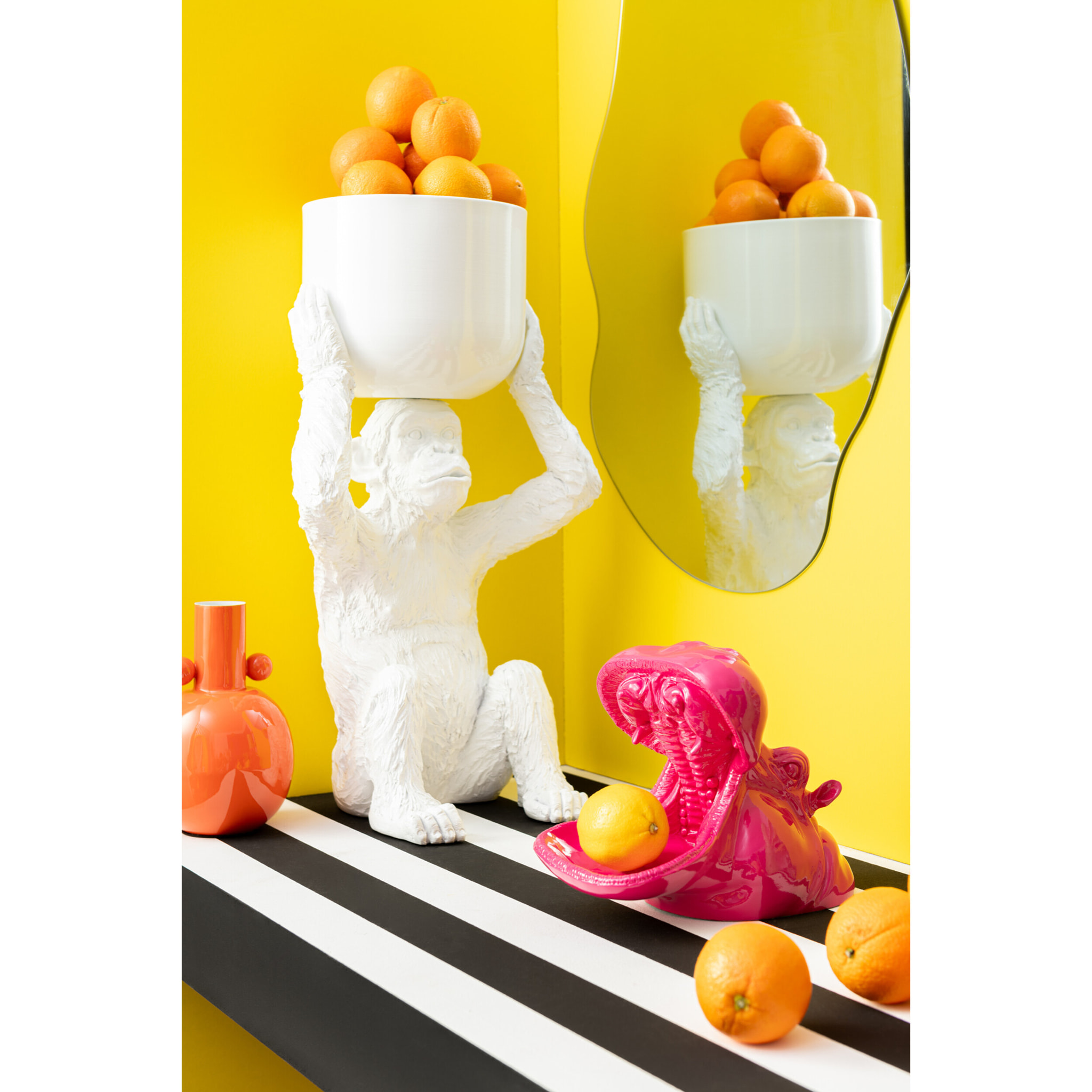 J-Line miroir Oly -  verre - small - 2 pcs - Ø 70 cm