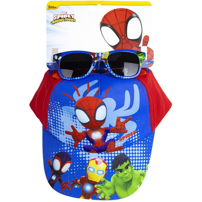 Gorra Set Gafas De Sol Spidey