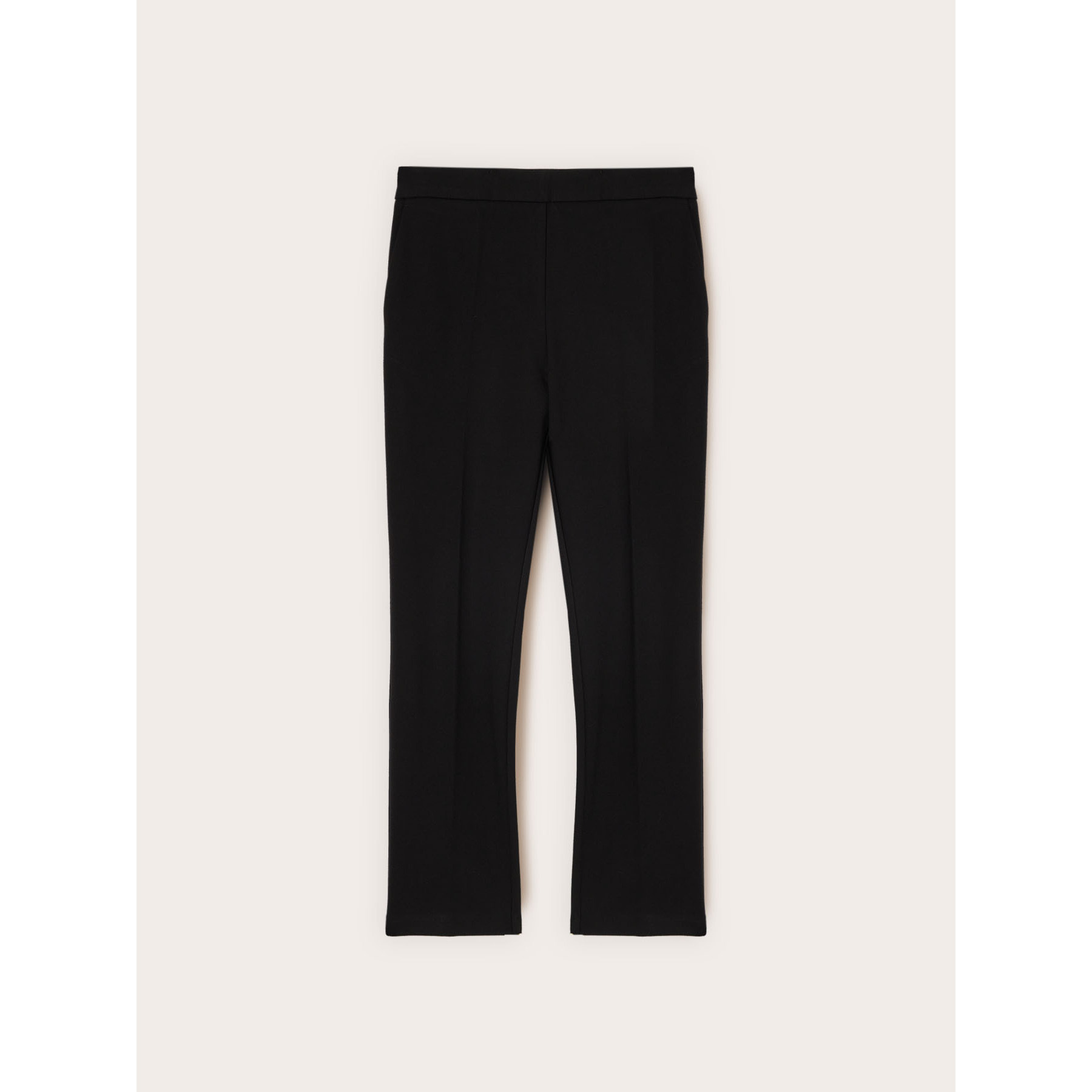 Motivi - Pantaloni regular in punto milano - Nero