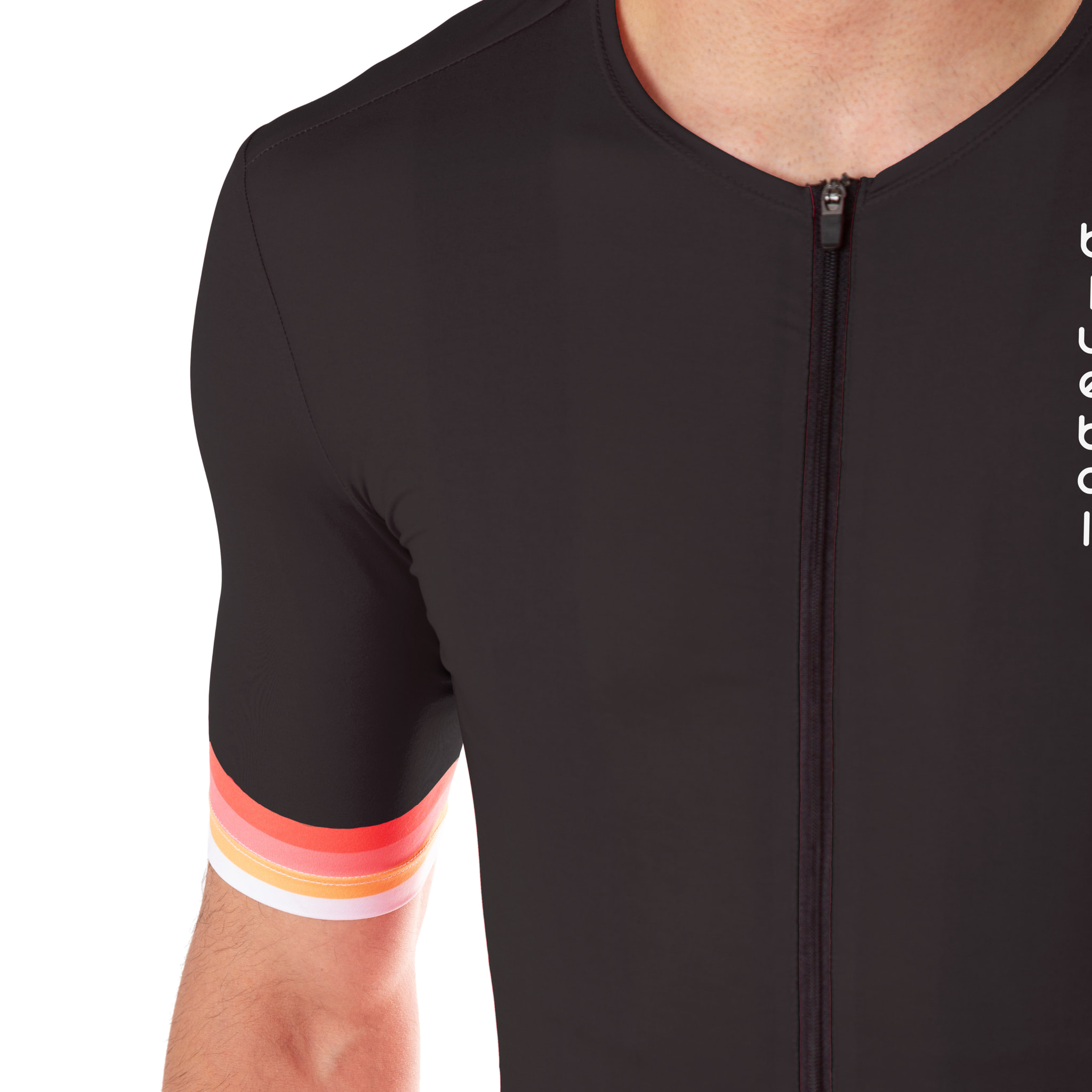 MAILLOT DE CICLISMO MANGA CORTA PARA HOMBRE BLUEBALL EN NEGRO CON LOGO BLANCO