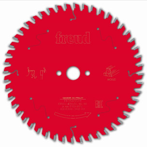 Lame pour scie circulaire portative FREUD - Ø160 2,4/1,6 AL16 Z48 BA 5° - F03FS09674 -FR06W002H