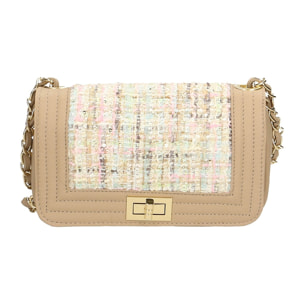 Borsa a tracolla donna - Modello Florelle - Vera pelle - 20.0 x 13.0 x 8.0 cm