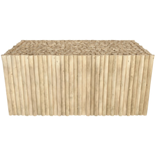 Table basse de jardin  rectangulaire 90x50cm en teck - Imani