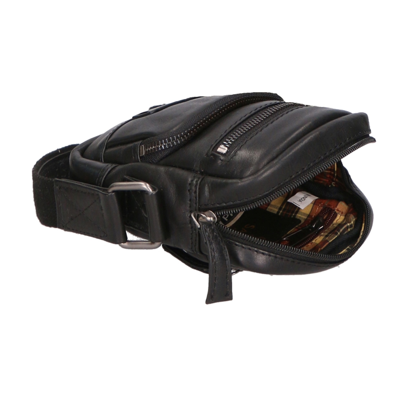 Borsa a tracolla unisex vera pelle - Modello False - Made in Italy - 17.0 x 17.0 x 3.0 cm