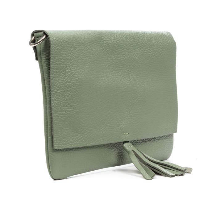 Andorno borsa a tracolla donna. Pelle autentica finitura Dollaro