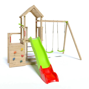 Aire de jeux bois 2,20 m ULTRA XPLORER - 8 enfants