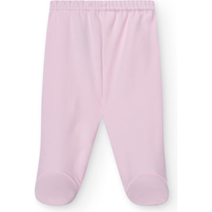 Polaina bebé algodón con pies invierno