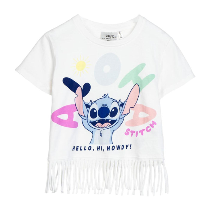 Camiseta Corta Stitch - Color Blanco