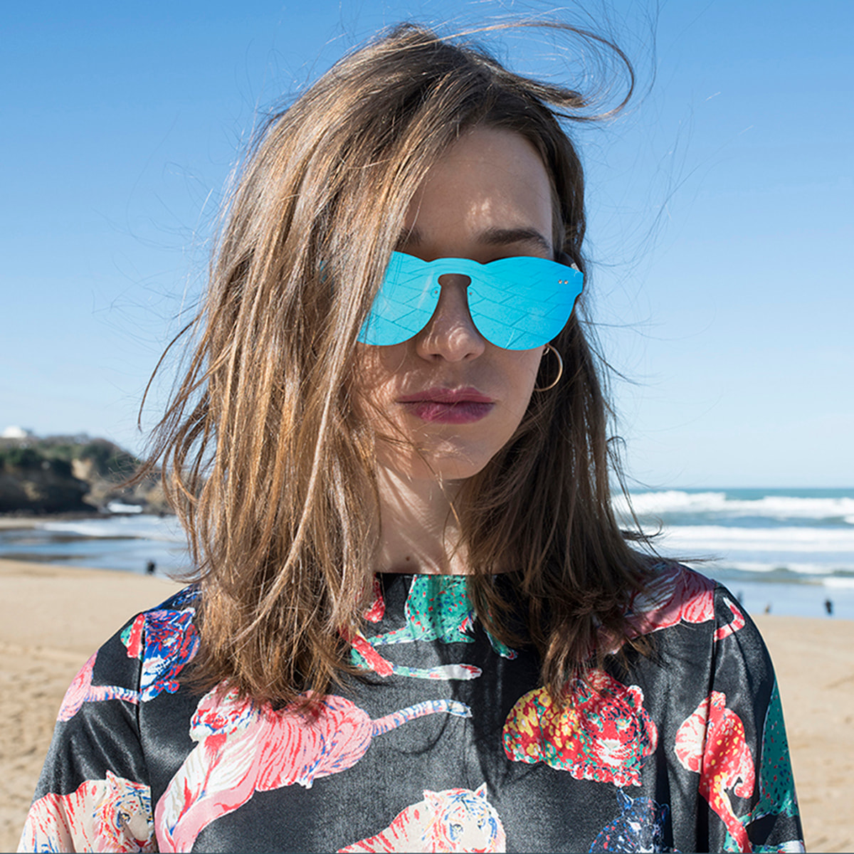 Gafas de sol PALO ALTO TALLIN - Plana revo azul cielo y brazo gris