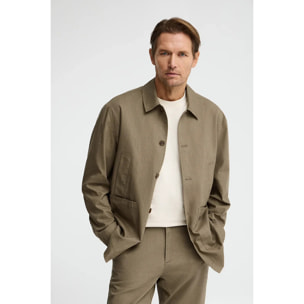 Giacca Wayne in cotolino kaki Polo Club