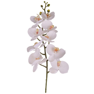 Phalenopsis Con 9 Fiori. Altezza 110 Cm - Pezzi 2 - 15X110X7cm - Colore: Bianco - Bianchi Dino - Fiori Artificiali