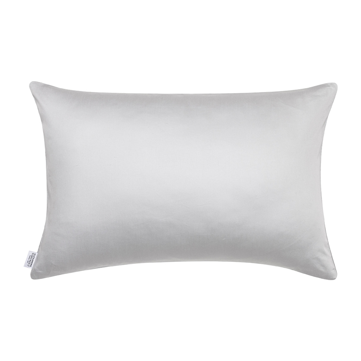 Housse de coussin imprimée en lin et  soie, LIN & SOIE, Gris Argent