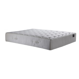 Ensemble matelas ressorts HÉLIOS, mémoire de forme, H31 cm, sommier beige