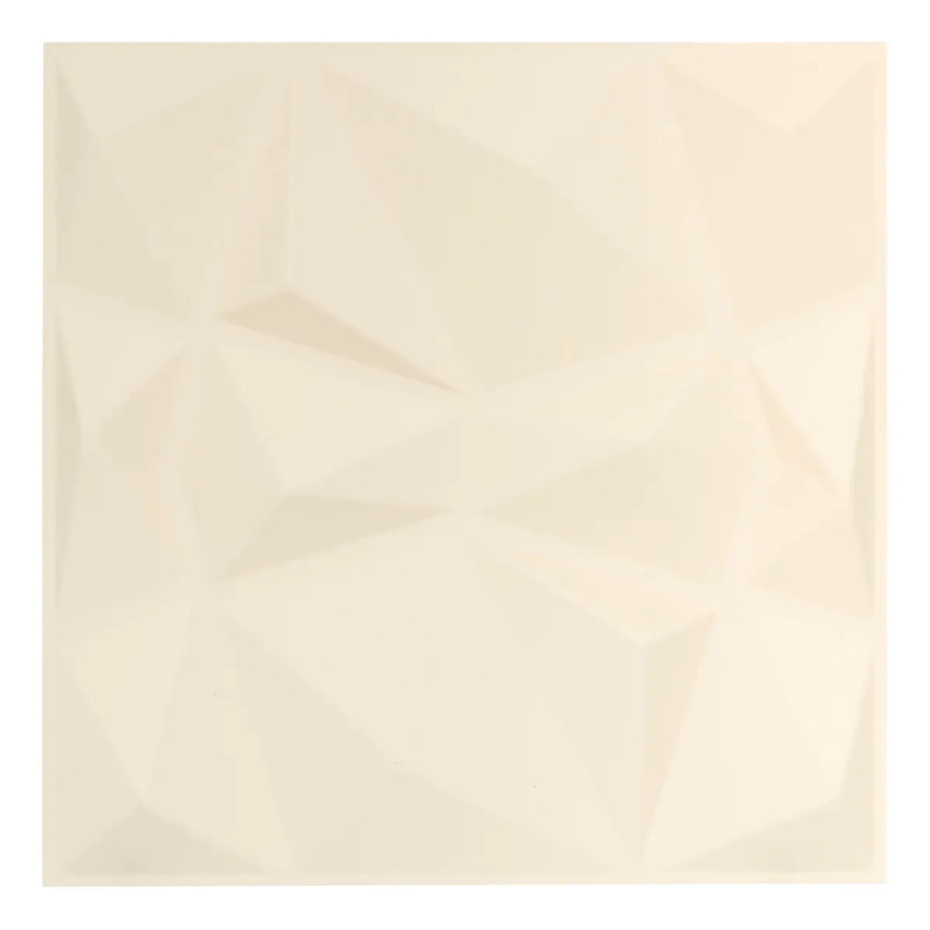 2 stickers muraux Oren géométrique 50x50cm blanc