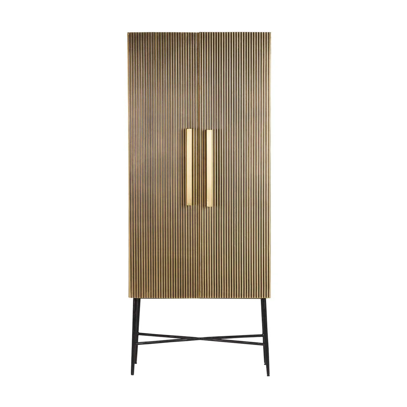 Cabinet Mdf Metal Marron Lumina 75x40x180 Cm