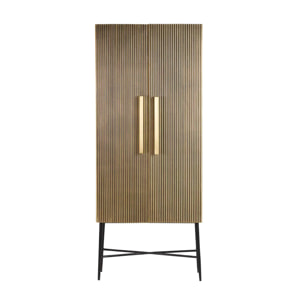 Cabinet Mdf Metal Marron Lumina 75x40x180 Cm