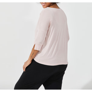 Maglia scollo barchetta in viscosa sostenibile vestibilità over