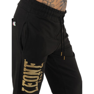 Pantaloni da uomo in cotone non garzato Leone Stripe Gold