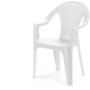 Pack 4 sillas de exterior Coral Blanco