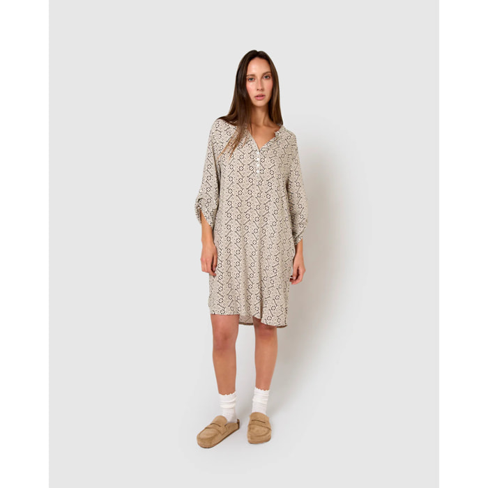 Vestido viscosa monti negro