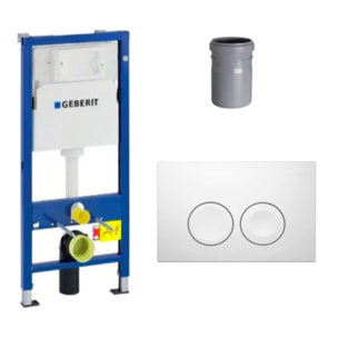 Pack Geberit  DuoFix 100 + Plaque de Commande Delta 21 Blanche (SETUP100-PRO1)