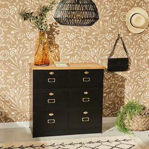 Commode "Ivan" noire - métal