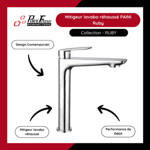 Mitigeur lavabo réhaussé PAINI Ruby