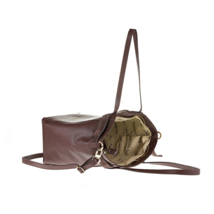 Borsa a spalla da donna Made in Italy - Modello Celeste Elite - 100% pelle - 42.0 x 30.0 x 16.0 cm