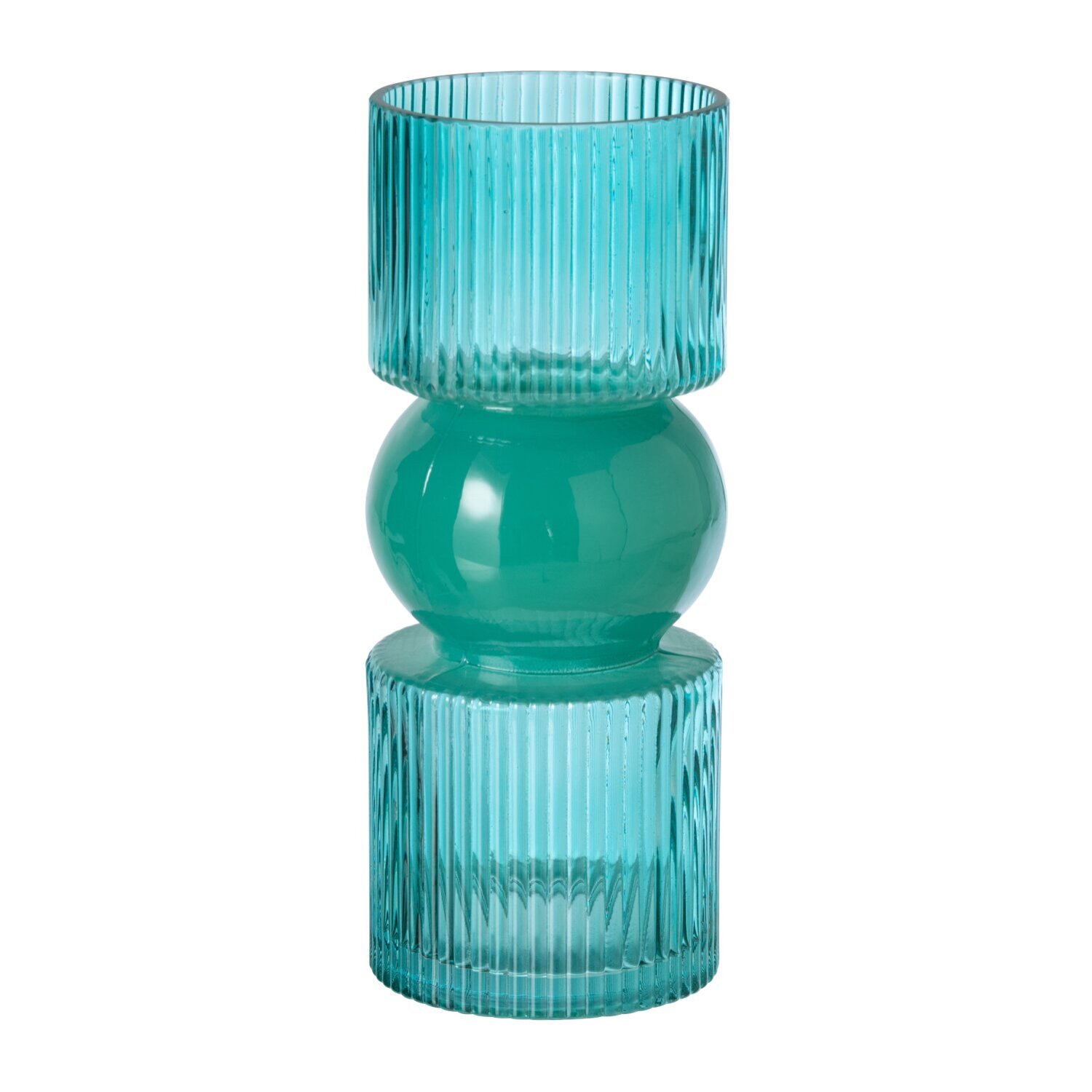 J-Line Vase - verre - turquoise - small