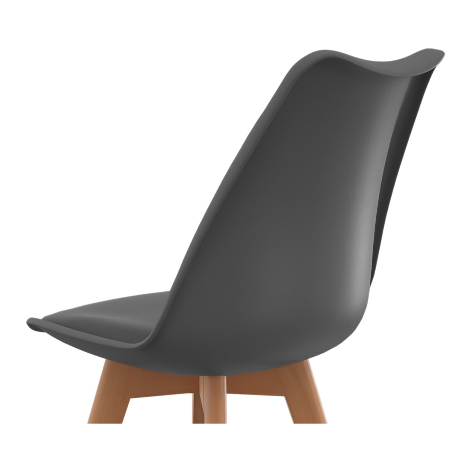 Chaises Nordia pieds bois de hêtre - Mix color - Gris, gris clair, bleu, blanc