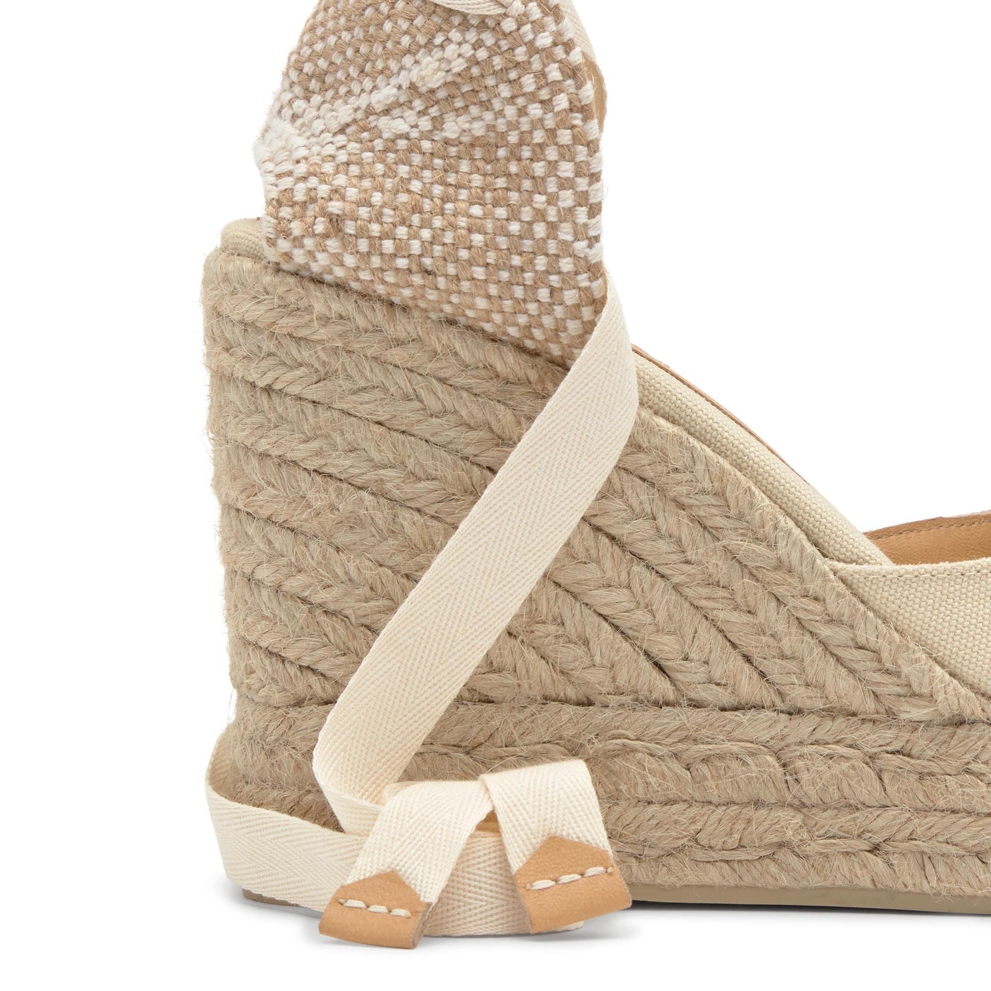 Alpargata Carina cuña de yute 11cm doble plataforma