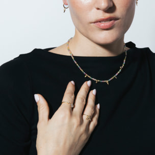 Anillo Alsion acabado oro amarillo 18k