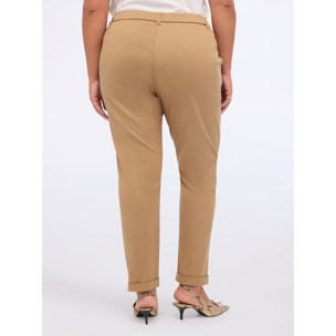Fiorella Rubino - Pantaloni chino in misto cotone - Beige