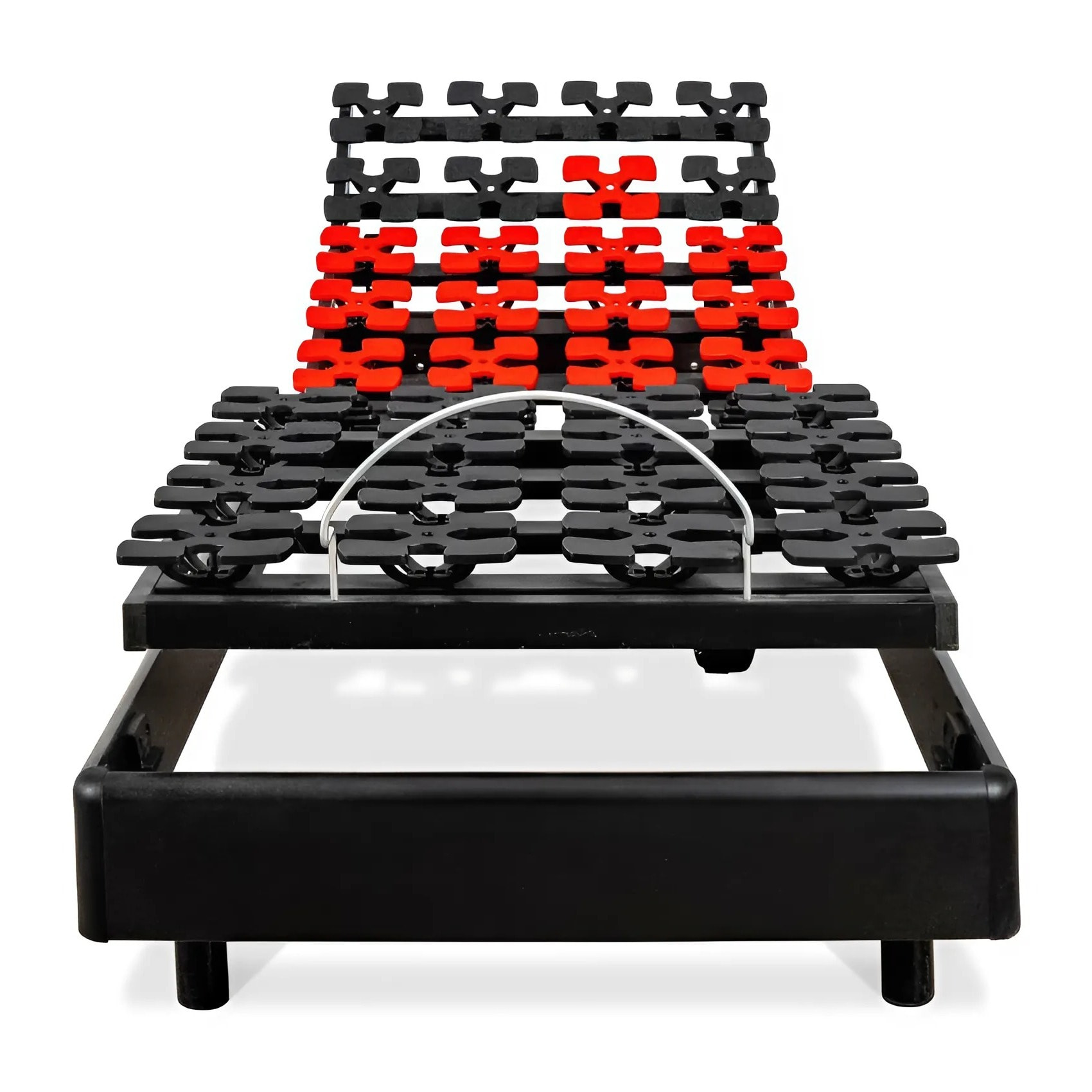 Sommier Électrique Superflex à Plots, 5 Plans de Couchage, Fermeté Réglable, Suspension Multidirectionnelle, relevage motorisé