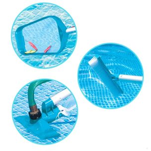 Kit de limpieza básico recoge hojas, cepillo y cabezal