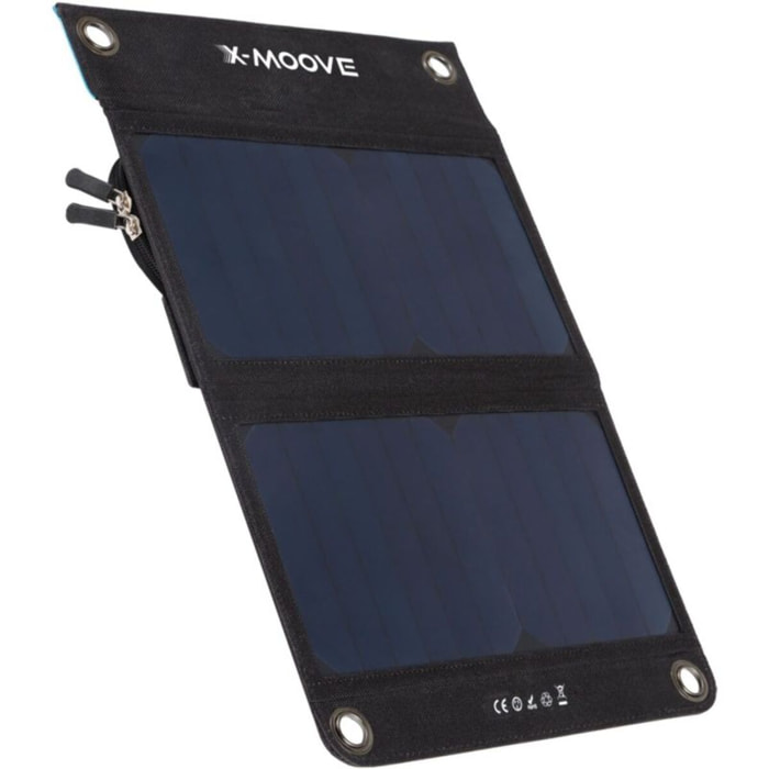 Batterie externe XMOOVE Panneau solaire 12W + batterie intégrée