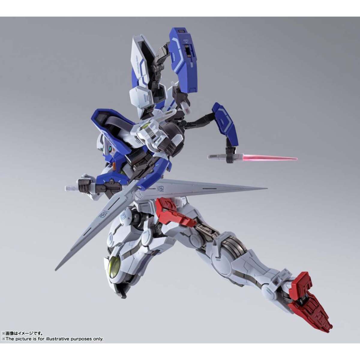 Gundam Mobile Suit Gundam 00 Figure Pvc Metal Build Devise Exia 18 Cm Bandai