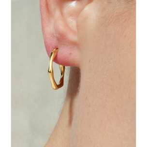 Pendientes acabado oro 18K