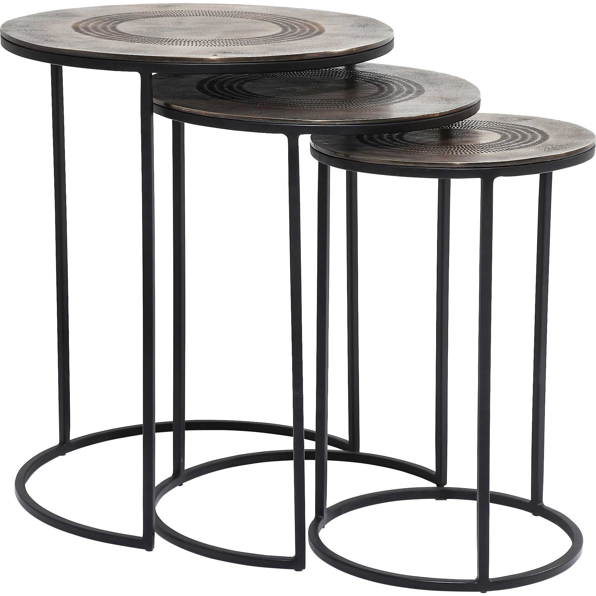 Tables d'appoint Marrakesh set de 3 Kare Design