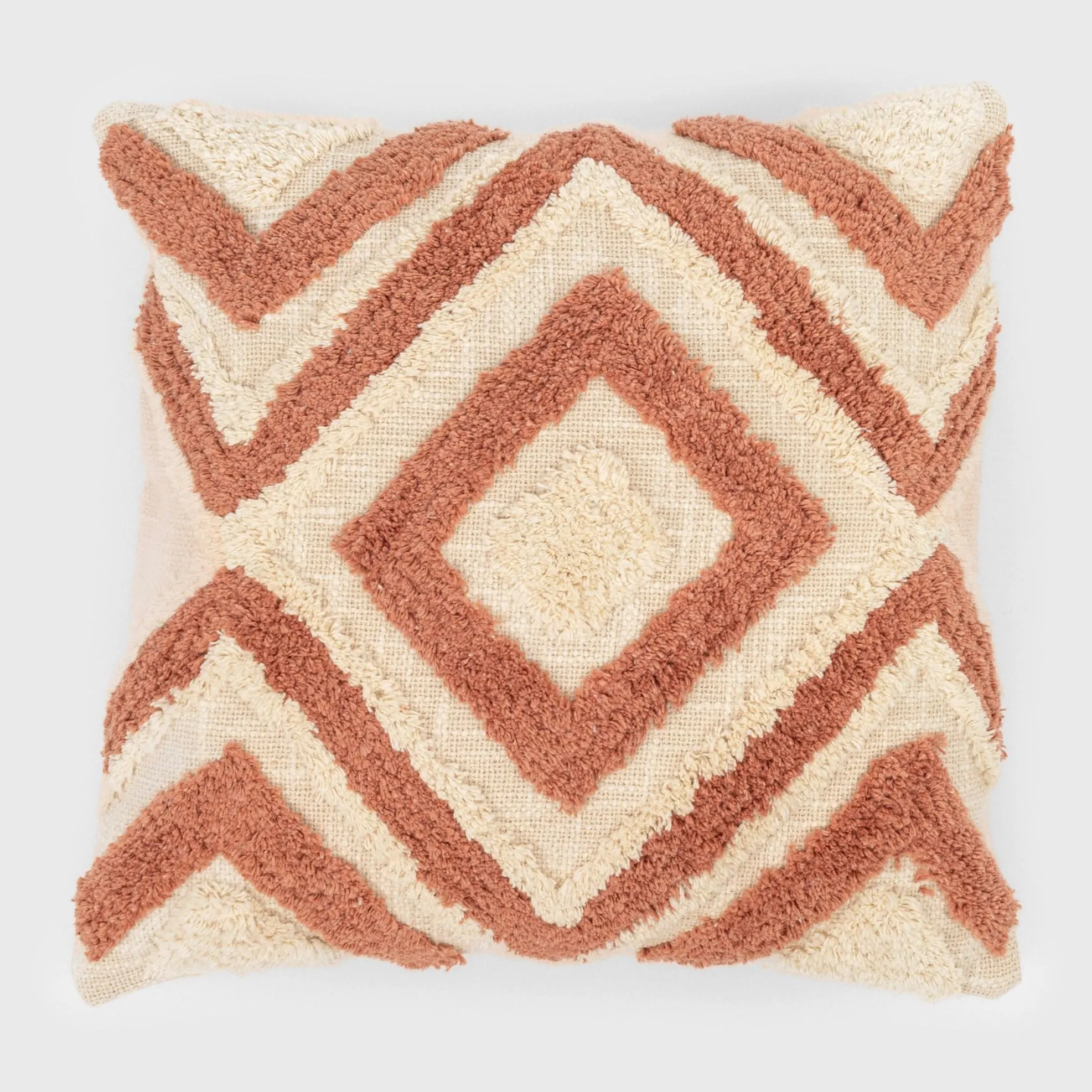 Cojín cuadrante algodón Basel 45x45 - funda + relleno