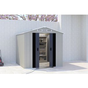 Abri de jardin en métal "Nebraska" - 2,17 m² - Beige