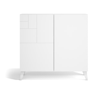 Zapatero Bergen melamina blanco 87x90x27 cm