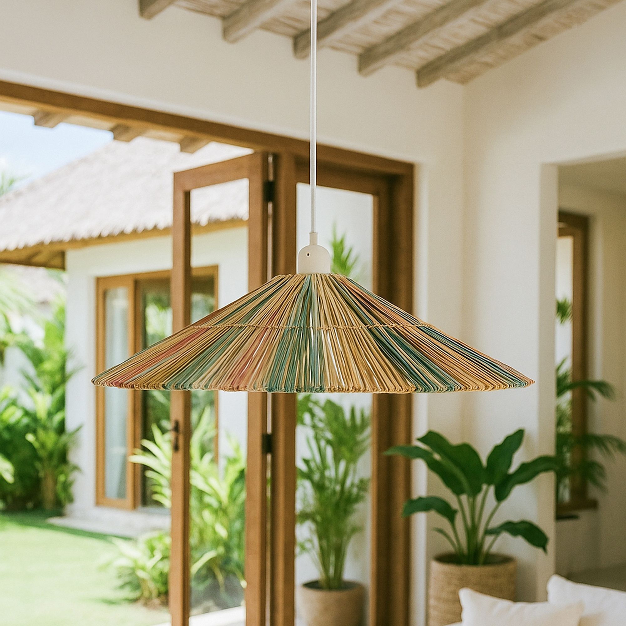 Suspension en raphia d70cm JOLO