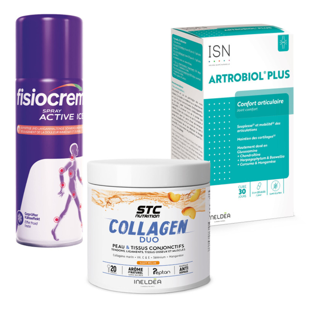 Pack Articulations - Collagen Duo, Artrobiol Plus & Spray Active - Mobilité