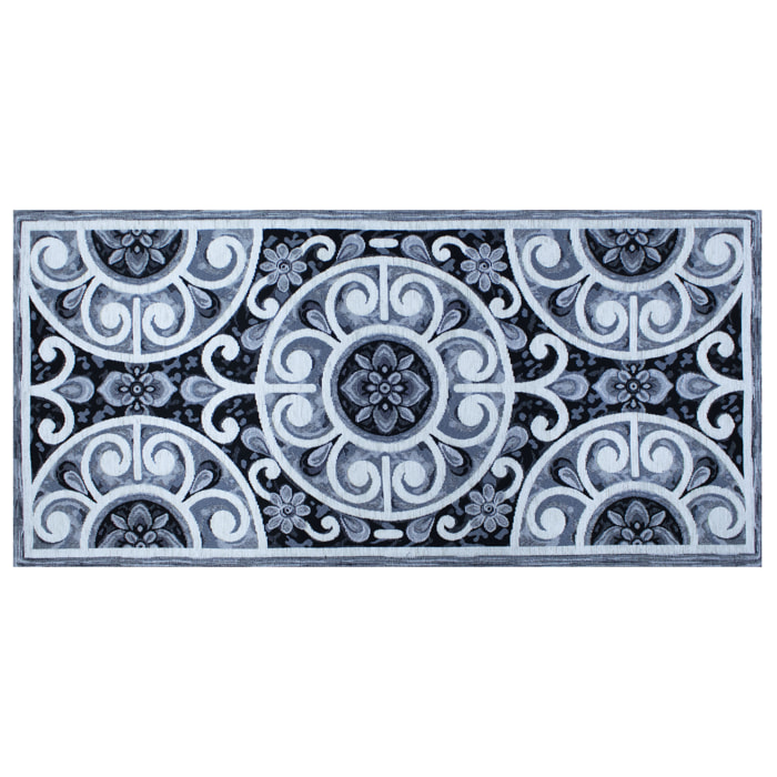 TAPPETO DA CUCINA ANDALUSIA GRIGIO PERLA CON FONDO ANTISCIVOLO