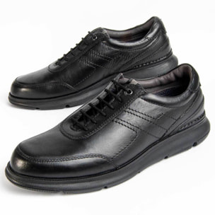 Zapato Oxford De Piel - Negro