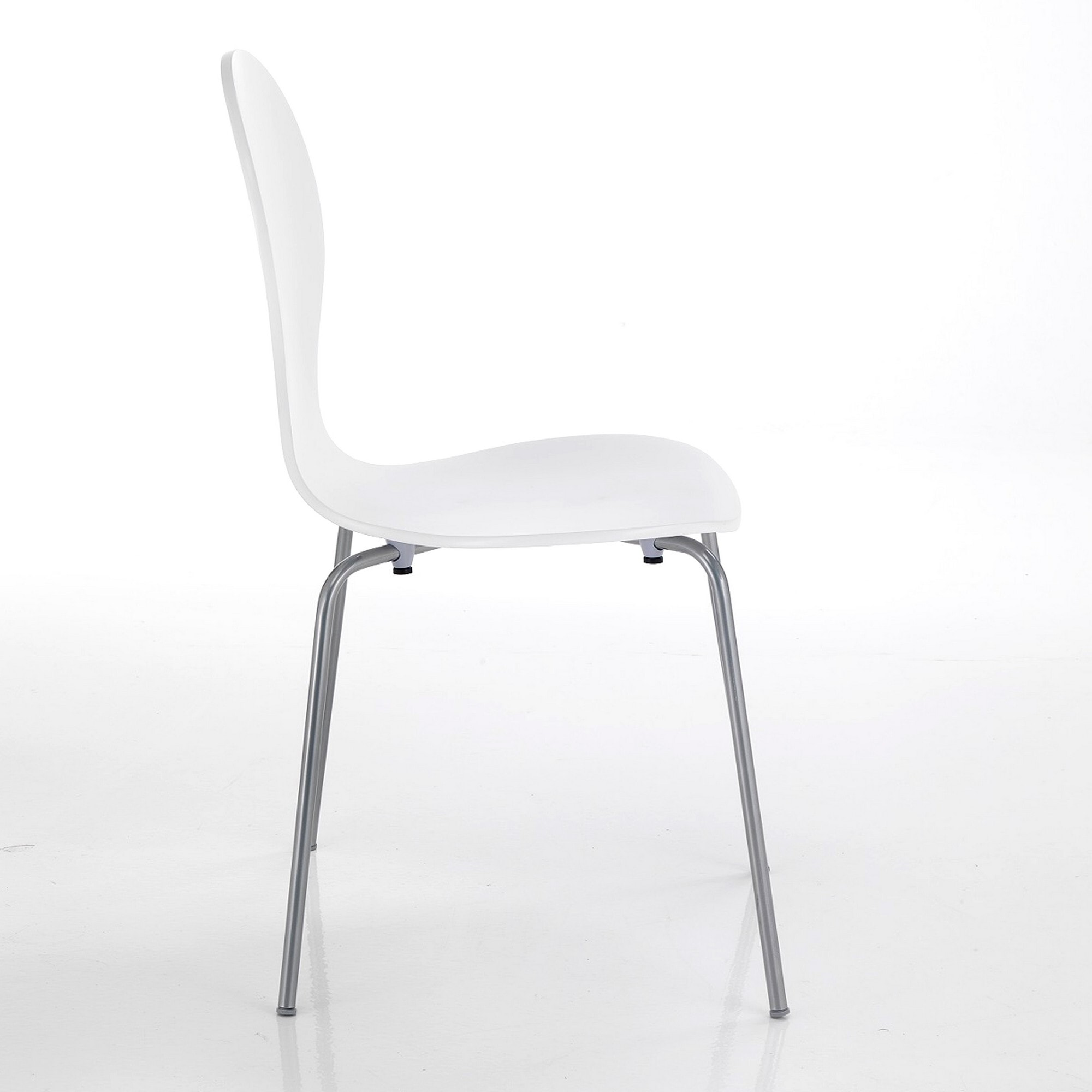 Tomasucci Lot de 4 CHAISES BALDI BLANC