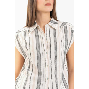 Kocca - Camicia fantasia a righe Donna