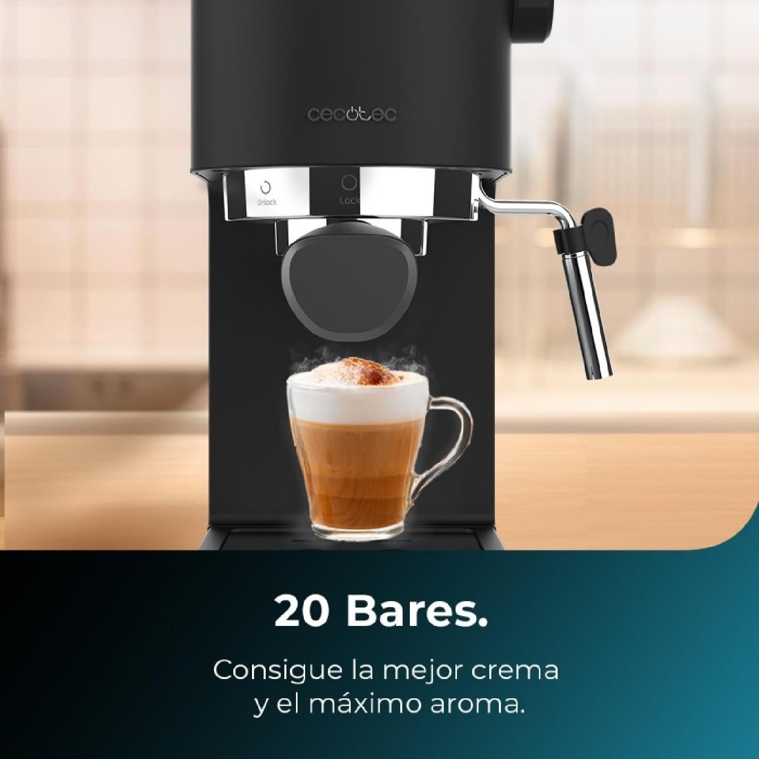 Cafetera Express Cafelizzia Fast. 1350 W, Thermoblock, ForceAroma de 20bars, Vap